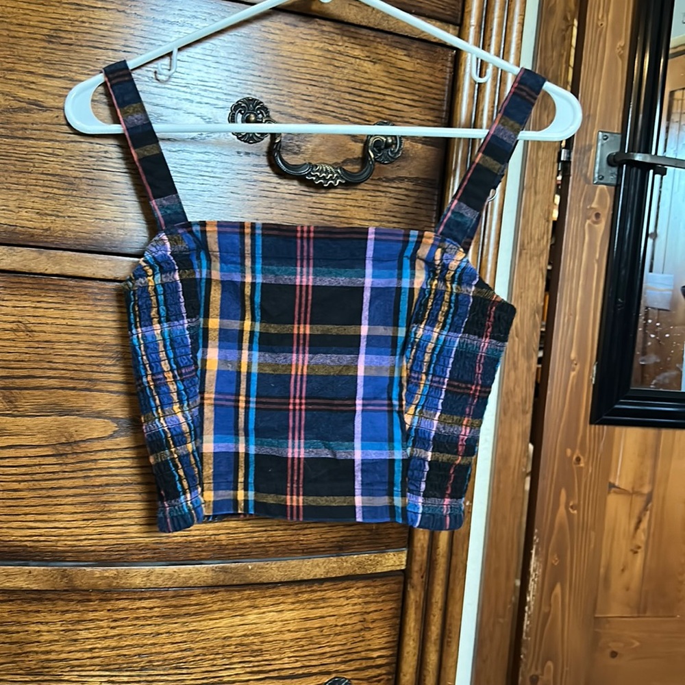 Hollister square-neck crop tank